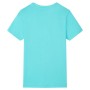 Kurzarm-T-Shirt für Kinder in Aquamarinfarbe 92 von , Kinder-T-Shirts - Ref: Foro24-11814, Preis: 9,99 €, Rabatt: %