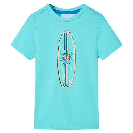 Camiseta infantil de manga corta color aguamarina 116 de , Camisetas para niños - Ref: Foro24-11816, Precio: 7,88 €, Descuent...