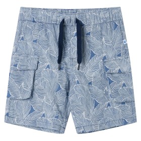 Children's shorts with dark blue drawstring 128 by , kids pants - Ref: Foro24-12602, Price: 11,99 €, Discount: %