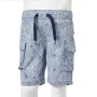 Pantalones cortos infantiles con cordón azul oscuro 128 de , Pantalones de niños - Ref: Foro24-12602, Precio: 11,99 €, Descue...