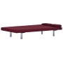 Sofá cama con dos almohadas de poliéster rojo vino de vidaXL, Sofás - Ref: Foro24-282191, Precio: 182,52 €, Descuento: %