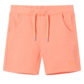 Children's shorts with neon orange drawstring 128 by , kids pants - Ref: Foro24-12062, Price: 10,99 €, Discount: %