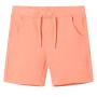 Pantalón corto infantil con cordón naranja neón 128 de , Pantalones de niños - Ref: Foro24-12062, Precio: 10,19 €, Descuento: %