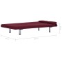 Sofá cama con dos almohadas de poliéster rojo vino de vidaXL, Sofás - Ref: Foro24-282191, Precio: 182,52 €, Descuento: %