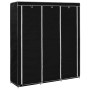 Wardrobe with compartments and black fabric rods 150x45x175 cm by vidaXL, Wardrobes - Ref: Foro24-282453, Price: 47,58 €, Dis...