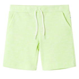 Children's shorts with neon yellow drawstring 116 by , kids pants - Ref: Foro24-12616, Price: 10,99 €, Discount: %