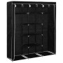 Wardrobe with compartments and black fabric rods 150x45x175 cm by vidaXL, Wardrobes - Ref: Foro24-282453, Price: 41,24 €, Dis...