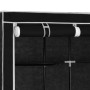 Wardrobe with compartments and black fabric rods 150x45x175 cm by vidaXL, Wardrobes - Ref: Foro24-282453, Price: 41,24 €, Dis...