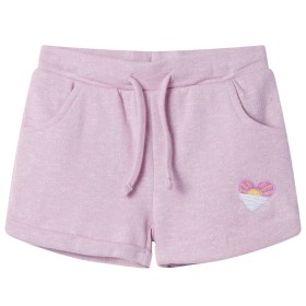 Pantalones cortos infantiles con cordón color lila mixto 92 de , Pantalones de niños - Ref: Foro24-10969, Precio: 12,06 €, De...