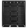 Wardrobe with compartments and black fabric rods 150x45x175 cm by vidaXL, Wardrobes - Ref: Foro24-282453, Price: 41,24 €, Dis...