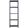 Plastic shelving 125 kg 60x30x180 cm black by vidaXL, Industrial shelving - Ref: Foro24-45674, Price: 67,22 €, Discount: %