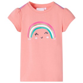 Camiseta infantil color coral claro 92 de , Camisetas para niños - Ref: Foro24-11114, Precio: 9,99 €, Descuento: %