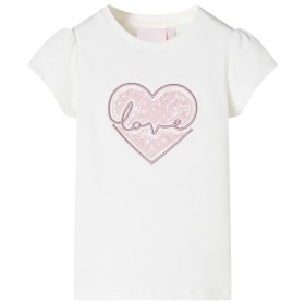 Ecru children's t-shirt 116 by , Kids T-shirts - Ref: Foro24-10481, Price: 8,99 €, Discount: %