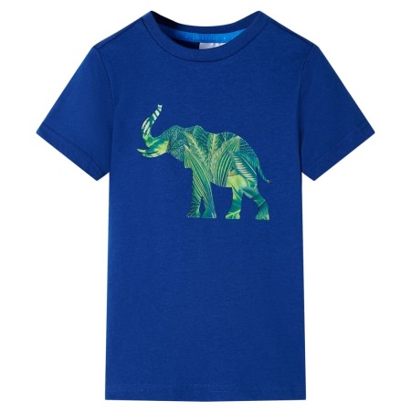 Camiseta infantil azul oscuro 128 de , Camisetas para niños - Ref: Foro24-12287, Precio: 7,82 €, Descuento: %