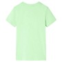 Camiseta infantil verde neón 116 de , Camisetas para niños - Ref: Foro24-12316, Precio: 9,27 €, Descuento: %