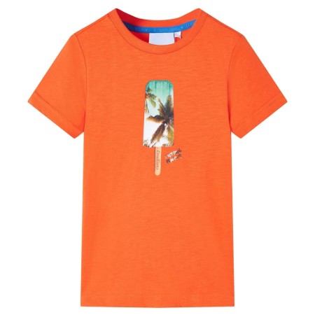 Dunkelorangefarbenes Kinder-T-Shirt 128 von , Kinder-T-Shirts - Ref: Foro24-12377, Preis: 9,35 €, Rabatt: %