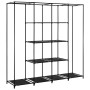 Armario con 4 compartimentos negro 175x45x170 cm de vidaXL, Armarios roperos - Ref: Foro24-282445, Precio: 50,99 €, Descuento: %