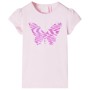 Zartrosa Kinder-T-Shirt mit Flügelärmeln 92 von , Kinder-T-Shirts - Ref: Foro24-10829, Preis: 9,43 €, Rabatt: %