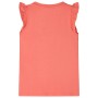 Camiseta infantil de manga volante coral 140 de , Camisetas para niños - Ref: Foro24-10628, Precio: 9,67 €, Descuento: %