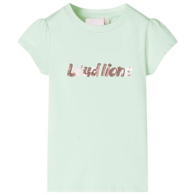 Camiseta infantil de manga casquillo verde suave 128 de , Camisetas para niños - Ref: Foro24-10642, Precio: 7,99 €, Descuento: %