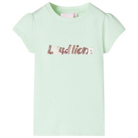 Camiseta infantil de manga casquillo verde suave 104 de , Camisetas para niños - Ref: Foro24-10640, Precio: 9,99 €, Descuento: %