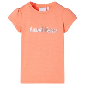 Camiseta infantil de manga casquillo naranja neón 116 de , Camisetas para niños - Ref: Foro24-10656, Precio: 9,99 €, Descuent...