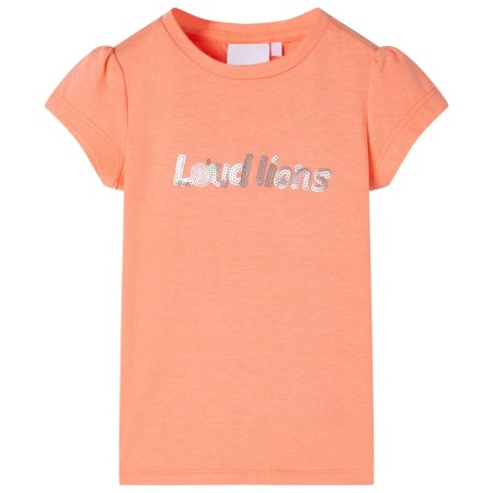 Camiseta infantil de manga casquillo naranja neón 92 de , Camisetas para niños - Ref: Foro24-10654, Precio: 9,27 €, Descuento: %