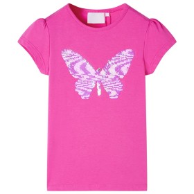 Children's dark pink cap sleeve t-shirt 140 by , Kids T-shirts - Ref: Foro24-10843, Price: 9,99 €, Discount: %