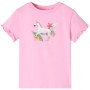 Camiseta infantil de manga corta rosa brillante 128 de , Camisetas para niños - Ref: Foro24-10682, Precio: 9,43 €, Descuento: %