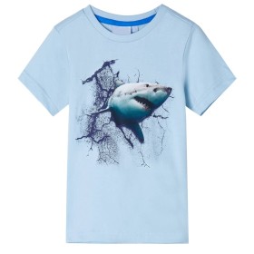 Light blue children's t-shirt 104 by , Kids T-shirts - Ref: Foro24-11795, Price: 8,99 €, Discount: %