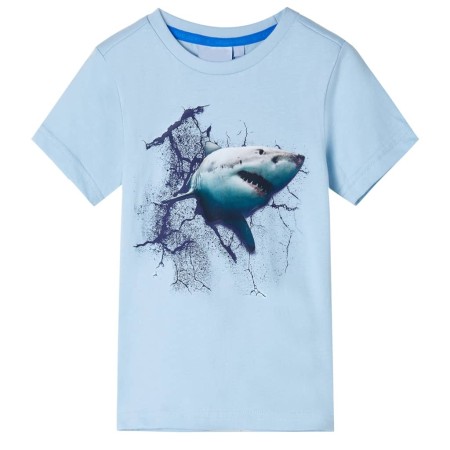 Camiseta infantil azul claro 104 de , Camisetas para niños - Ref: Foro24-11795, Precio: 8,08 €, Descuento: %