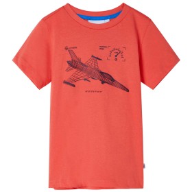 Camiseta infantil rojo claro 128 de , Camisetas para niños - Ref: Foro24-11652, Precio: 9,99 €, Descuento: %