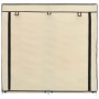 Schuhschrank mit cremefarbenem Stoffbezug 115x28x110 cm von vidaXL, Schuhregale und Schuhorganisatoren - Ref: Foro24-282433, ...