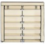 Shoe cabinet with cream fabric cover 115x28x110 cm by vidaXL, Shoe racks and shoe organizers - Ref: Foro24-282433, Price: 41,...