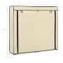 Shoe cabinet with cream fabric cover 115x28x110 cm by vidaXL, Shoe racks and shoe organizers - Ref: Foro24-282433, Price: 41,...