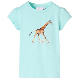 Light aquamarine children's t-shirt 128 by , Kids T-shirts - Ref: Foro24-10567, Price: 8,99 €, Discount: %