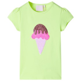 Camiseta infantil amarillo neón 116 de , Camisetas para niños - Ref: Foro24-10711, Precio: 8,99 €, Descuento: %