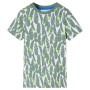 Ecru and dark ivy green children's t-shirt 140 by , Kids T-shirts - Ref: Foro24-11678, Price: 9,99 €, Discount: %