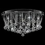 Ceiling lamp with round silver crystals 4 G9 bulbs by vidaXL, Lamps - Ref: Foro24-281583, Price: 94,79 €, Discount: %