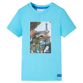 Aquamarine children's t-shirt 128 by , Kids T-shirts - Ref: Foro24-11762, Price: 7,99 €, Discount: %