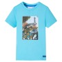 Camiseta infantil aguamarina 128 de , Camisetas para niños - Ref: Foro24-11762, Precio: 7,99 €, Descuento: %