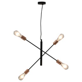 Deckenleuchten mit 2 W schwarzen und kupferfarbenen E27-Glühbirnen von vidaXL, Lampen - Ref: Foro24-281437, Preis: 44,99 €, R...