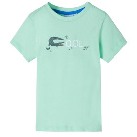 Camiseta infantil de manga corta verde claro 104 de , Camisetas para niños - Ref: Foro24-12090, Precio: 7,99 €, Descuento: %