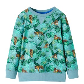 Children's sweatshirt light green melange 104 by , Kids T-shirts - Ref: Foro24-12410, Price: 12,99 €, Discount: %