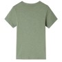 Kinder-Kurzarm-T-Shirt hellkhaki 116 von , Kinder-T-Shirts - Ref: Foro24-12211, Preis: 9,99 €, Rabatt: %