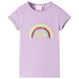 Camiseta infantil lila 128 de , Camisetas para niños - Ref: Foro24-10732, Precio: 9,99 €, Descuento: %