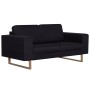 2 seater black fabric sofa by vidaXL, Sofas - Ref: Foro24-281389, Price: 321,01 €, Discount: %