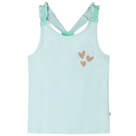 Light mint green children's tank top 104 by , Kids T-shirts - Ref: Foro24-10525, Price: 7,99 €, Discount: %