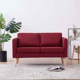 2-seater sofa in red wine-colored fabric by vidaXL, Sofas - Ref: Foro24-281363, Price: 285,99 €, Discount: %