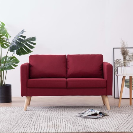 2-seater sofa in red wine-colored fabric by vidaXL, Sofas - Ref: Foro24-281363, Price: 285,66 €, Discount: %